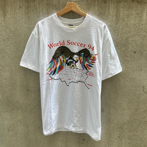 Horizon Teeez Tee Shirt 1994 World Cup USA Soccer Graphic Size Large - Picture 1 of 4
